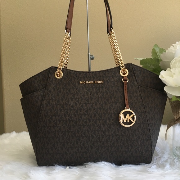 Last one✨Michael Kors LG chain tote shoulder bag - Picture 3 of 8